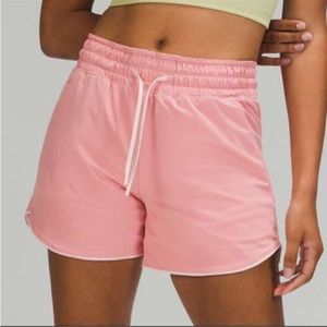Lululemon 3-inch high rise reversible shorts - pink taupe, size 2